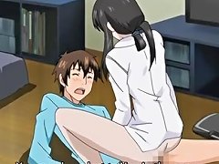 Asian Brunette Step Sister Hentai Double